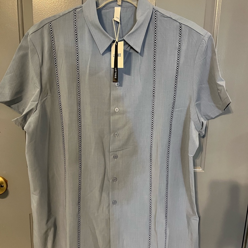 Letsee Lavender Short Sleeve Shirt